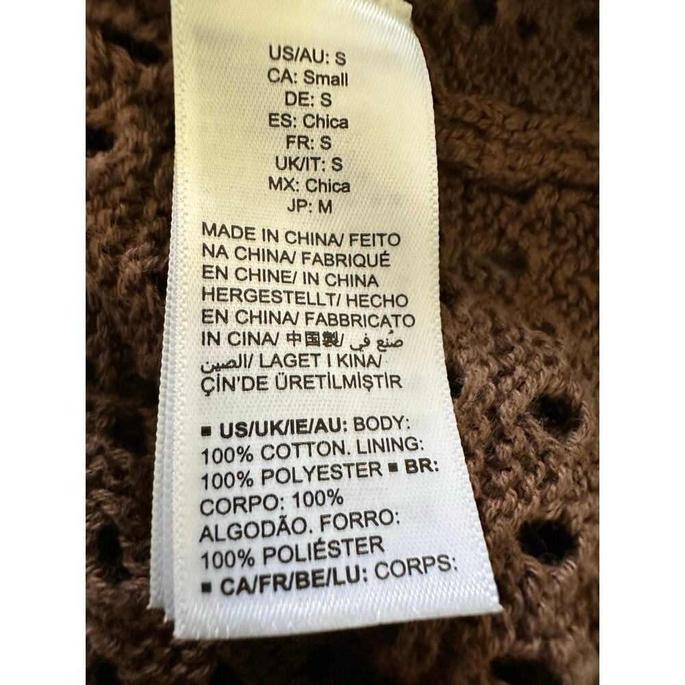 The Drop Women's Miles Short Sleeve Crochet Maxi Dress size Small - Picture 8 of 10